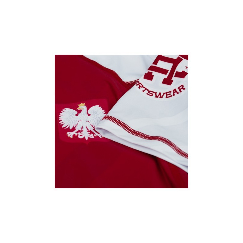 Koszulka patriotyczna short sleeve rashguard damski POLSKA 2