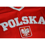 Koszulka patriotyczna damska Polska - czerwona
