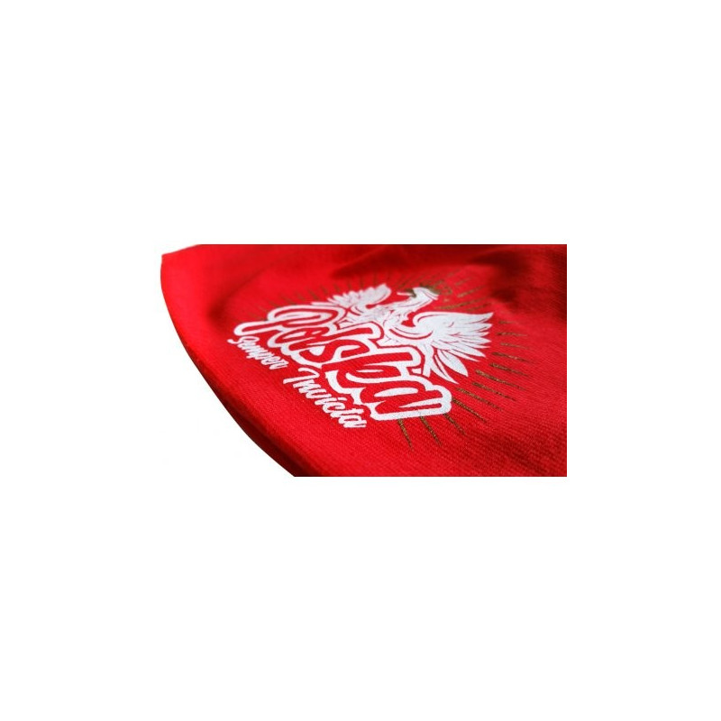 Czapka patriotyczna Polska - Semper Invicta - czerwona