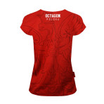 Koszulka damska T-shirt Octagon POLSKA - czerwony