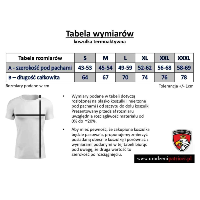 Koszulka termoaktywna Honor Polska Walcząca