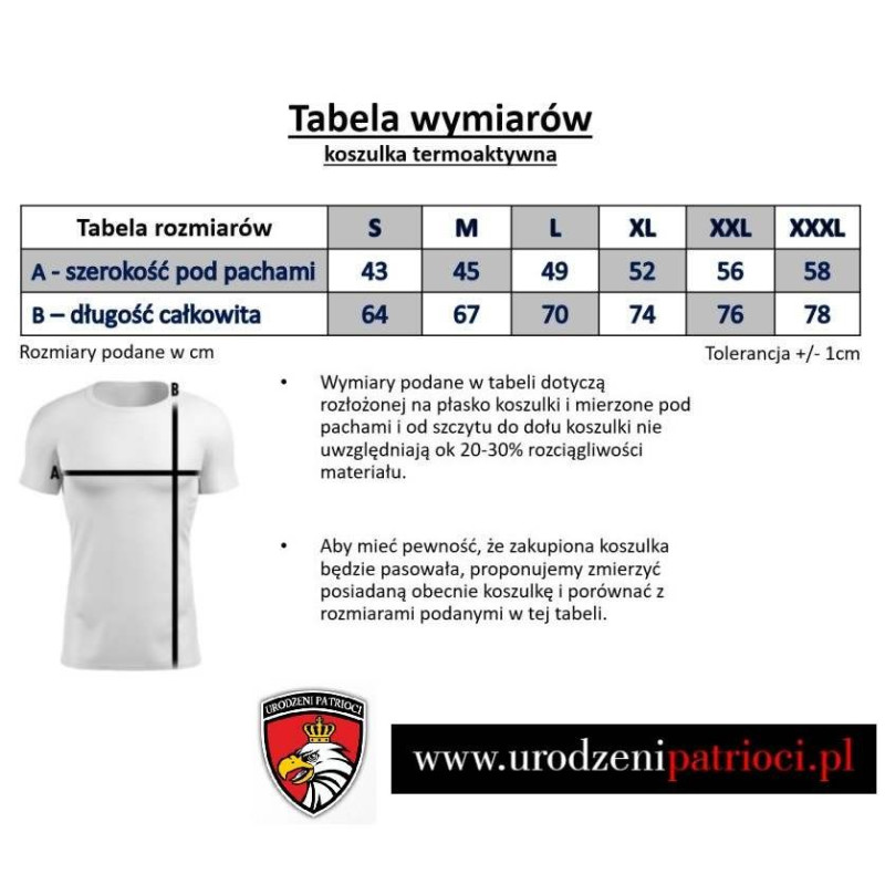 Koszulka termoaktywna  Polska Walcząca Lawa