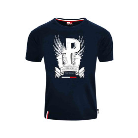 Koszulka patriotyczna Szacunek się należy Polska Walcząca - v granatowa