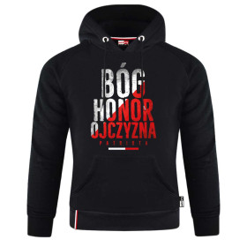 Bluza patriotyczna Bóg Honor Ojczyzna z kapturem