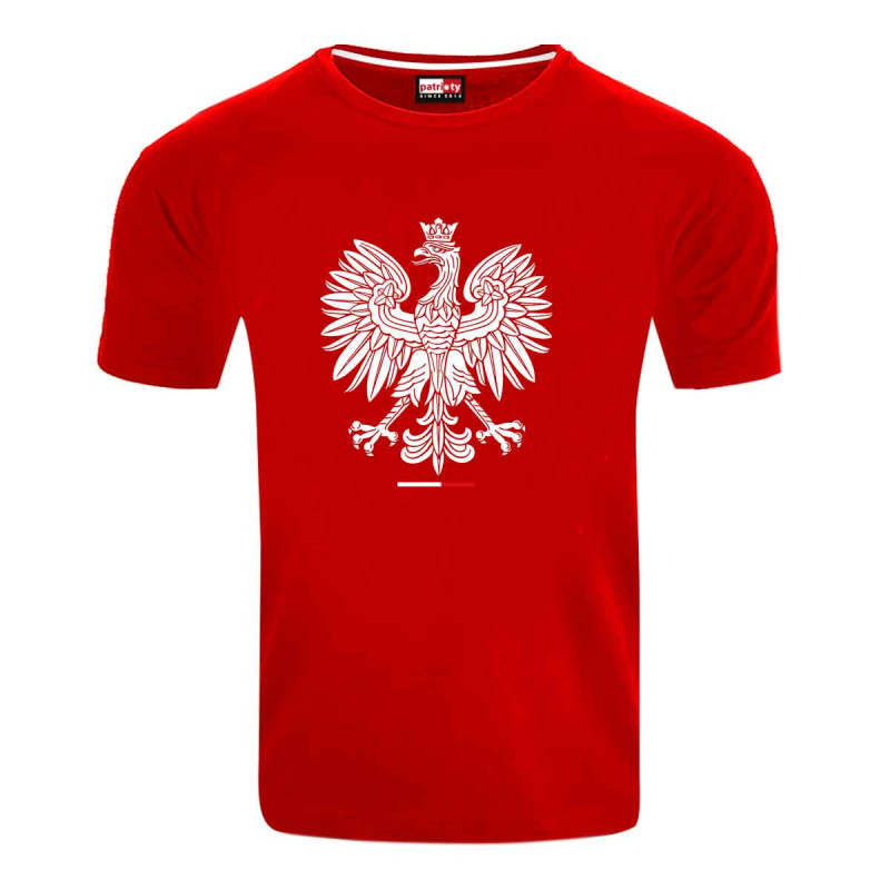 Koszulka patriotyczna dziecięca  "Orzeł" - czerwona