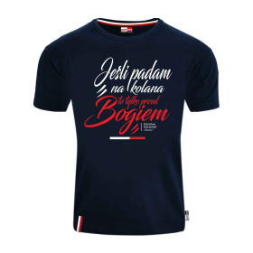 Koszulka patriotyczna Tylko przed Bogiem nieb.