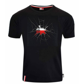 Koszulka pęknięcie flaga