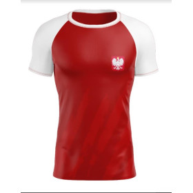 Koszulka termoaktywna biało czerwona Polska
