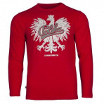 Koszulka męska z długim rękawem Modern Eagle (czerwona)