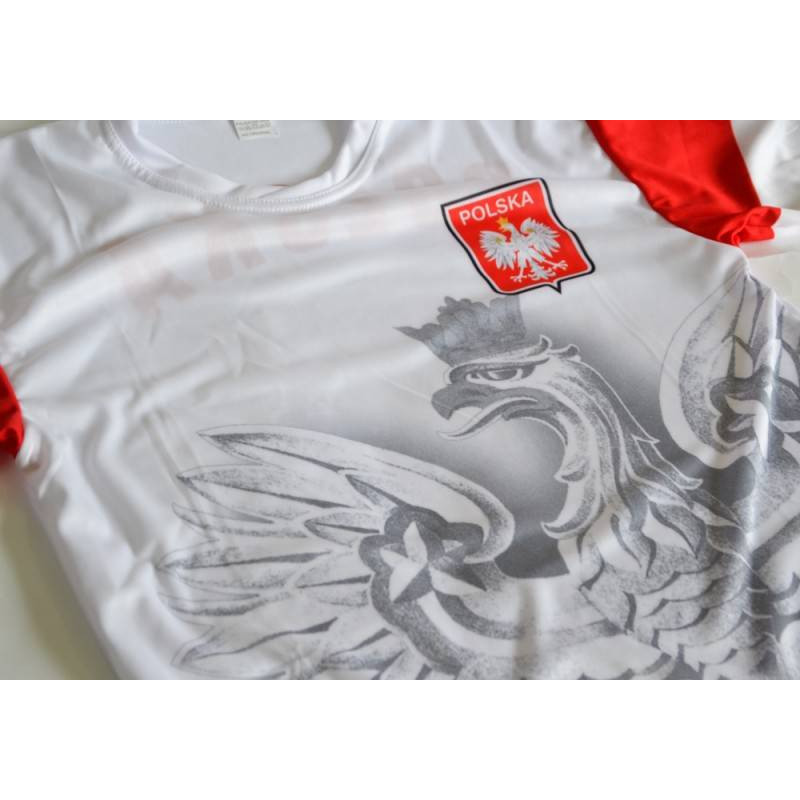 Koszulka piłkarska Polska (biała)